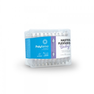 POLYFARMA HASTES FLEXIVEIS BABY C/50 - A011317