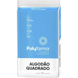 ALGODAO HIDROF POLYFARMA 150G QUADRADO