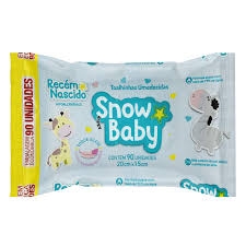 SNOWBABY TOALHA UMED RECEM NASCIDO C/90 - A003505