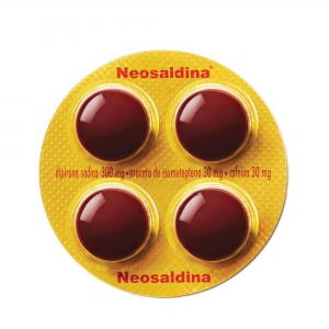Neosaldina 30mg + 300mg + 30mg Com 4 Comprimidos revestidos