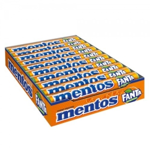 Bala Fanta Laranja Mentos PA011059acote 37,5g 14 Unidades