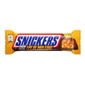 SNICKERS CHOCOLATE BARRA PE DE MOLEQUE 42 G x 1