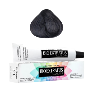 BIO EXTRATUS COLOR CREME PERMANENTE 3.0 CASTANHO ESCURO - A010274