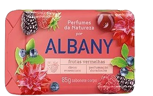 SABONETE HIDRATANTE ALBANY 85G FRUTAS VERMELHAS - A012553
