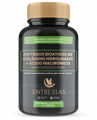 ENTRE ELAS PEPTIDEOS COLAG. ACIDO HIA. MAST.CHOC.90 COMP