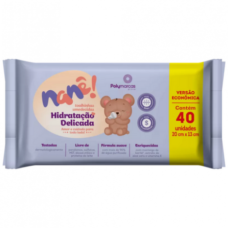 NANE HIDRATACAO TOLHA UMED ECONOMICA C/40