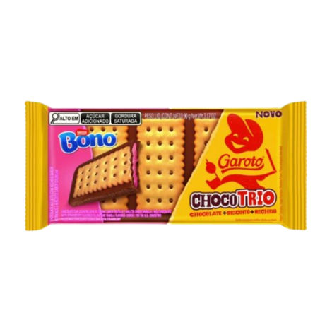 GAROTO CHOCO TRIO BONO 90G - A013277