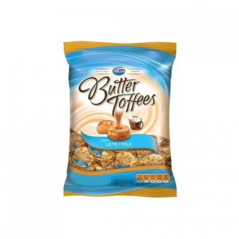 BUTTER TOFFEES BALA PACOTE SABOR LEITE 500 G x 1