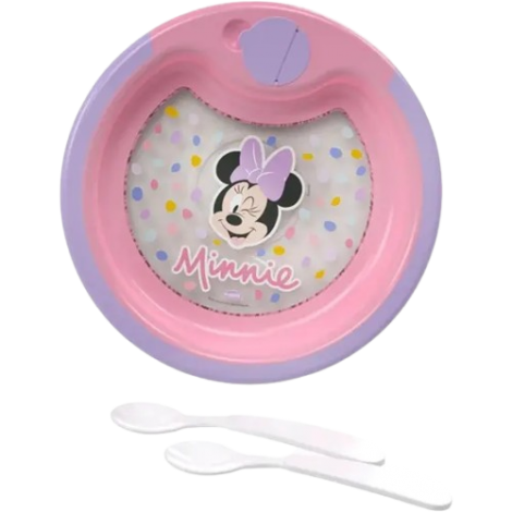 PRATO TERMICO C/2 COLHER MINNIE BABY - A012900