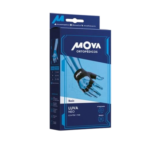 LUVA NEO BASIC C/1PAR P- MOVA - A010070