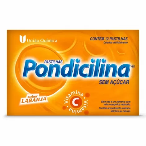 Pondicilina Laranja 12 pastilhas