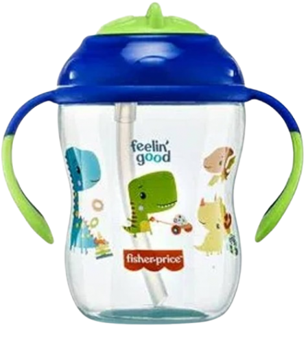 FISHER PRICE COPO DE TREIN C/CANUDO AZ 270ML - A008937