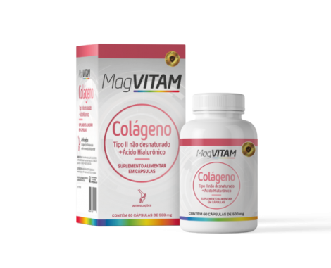 MAGVITAM COLAGENO TIPOII +ACID HIALU 500MG C/60CPR - A012611
