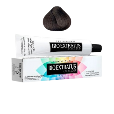 BIO EXTRATUS COLOR CREME PERMANENTE 6.1 LOURO ESC ACIZENTAD - A010278