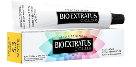 BIO EXTRATUS COLOR CREME PERMANENTE 5.3 CASTANHO CLARO DOURD - A011829