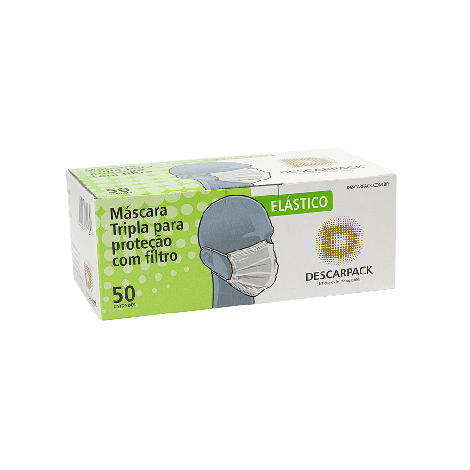 MASCARA CIRURGICA TRIPLA AZ C/50 BELA - A011571