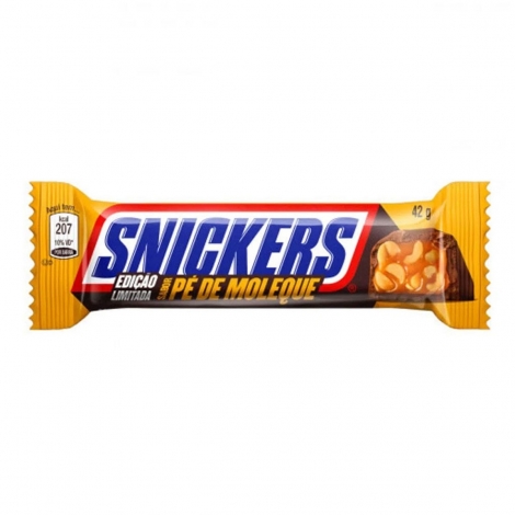 SNICKERS CHOCOLATE BARRA PE DE MOLEQUE 42 G x 1