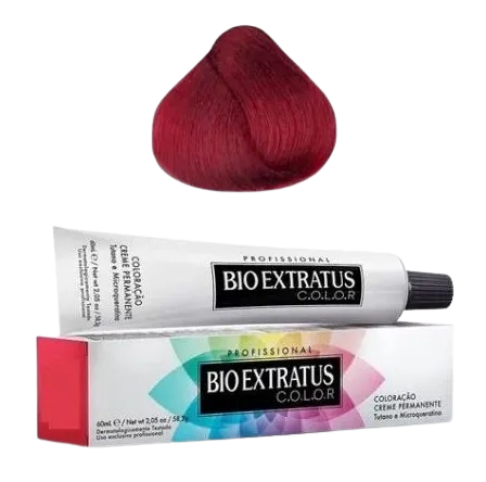 BIO EXTRATUS COLOR CREME PERMANENTE 6.66 LOURO ESC VRM INTNS - A010281