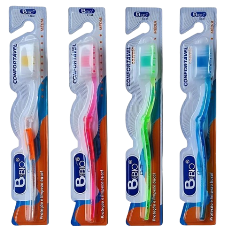 ESCOVA DENTAL ADULTO MEDIA B COM BIO - A013274